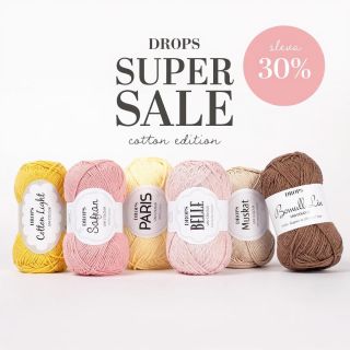 🧶 30% sleva stále platí – do 31. 7. Týká se přízí Safran, Muskat, Paris, Belle, Cotton Light, Bomull-lin, Snow a Daisy. Se...